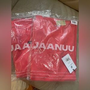 Brand New Jaannuu Scrub set digital pink color Top M Pants Tall XS